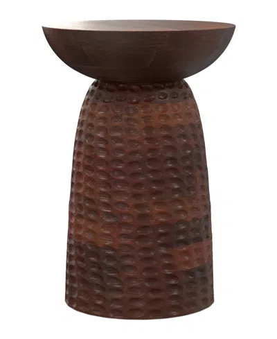 Simpli Home Boyd 16" Mango Wood Solid Tall Accent Table In Brown