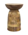 Simpli Home Boyd Solid Mango Wood Wooden Accent Table In Natural In Natural