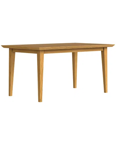 Simpli Home Colby 60x36in Rectangle Contemporary Modern Dining Table In Yellow