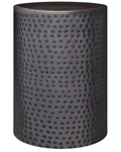 Simpli Home Corbin 16in Industrial Metal Side Table In Black