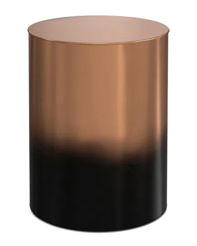 Simpli Home Curtis Industrial 16in Metal Cylinder Accent Table In Multi