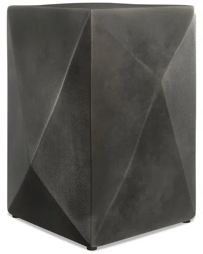 Simpli Home Danner Contemporary 14in Cast Aluminum Side Table In Gray