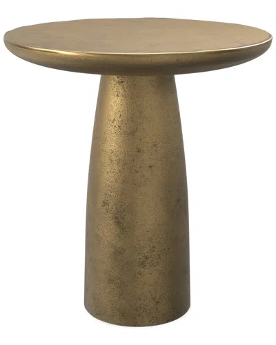 Simpli Home Dominique Contemporary 18in Cast Aluminum Side Table