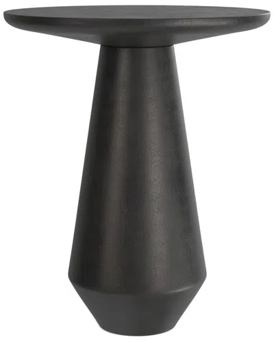 Simpli Home Gloria Contemporary 16in Cast Aluminum Side Table In Gray