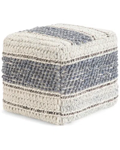 SIMPLI HOME SIMPLI HOME GRADY BOHO SQUARE POUF