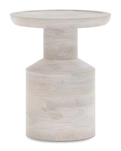 Simpli Home Haynes 16in Solid Mango Boho Accent Table In Neutral