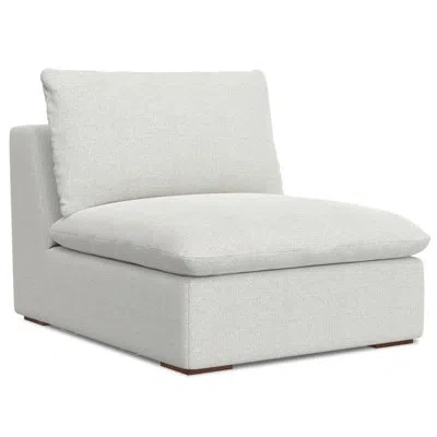 Simpli Home Jasmine Center Sofa Module 36-inches Wide, Handcrafted Contemporary-style Armless Sofa Or Armless Ch In Cloud Grey