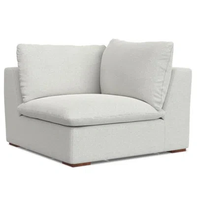 Simpli Home Jasmine Corner Sofa Module 44-inches Wide, Handcrafted Contemporary-style Corner Accent Chair For Li In Gray