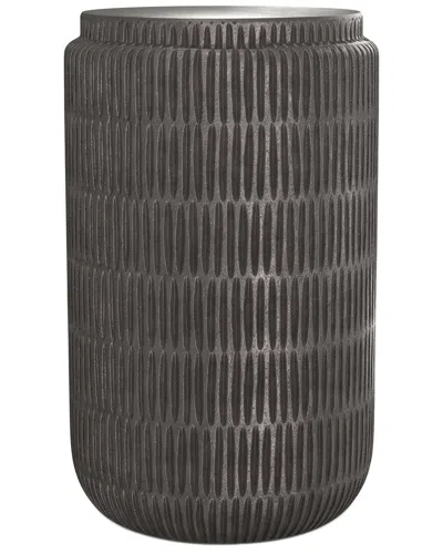 Simpli Home Juno Modern Industrial 15in Cast Aluminum Side Table In Gray