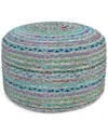 Simpli Home Margo Boho Round Pouf