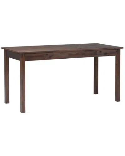 Simpli Home Monroe Solid Acacia Wood Rustic 60in Desk In Brown