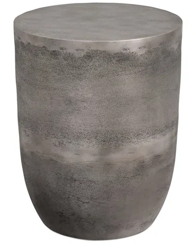 Simpli Home Morris 16.5in Contemporary Metal Accent Table In Gray