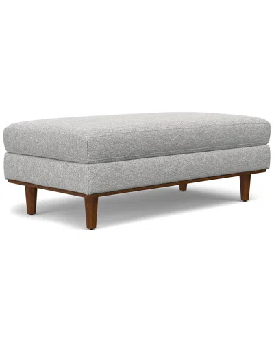 Simpli Home Morrison 49in Mid-century Modern Table Ottoman In Gray