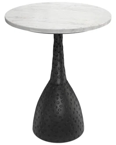 Simpli Home Myles Contemporary Modern 16in Metal Side Table In Black