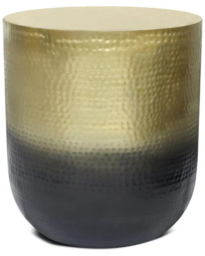 Simpli Home Nova Boho 19in Metal Side Table In Gold