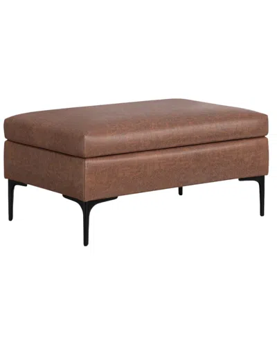 Simpli Home Rebecca 36in Mid Century Rectangle Rectangular Coffee Table  Storage Ottoman With Lift U In Multi
