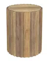 Simpli Home Rolf 16in Solid Mango Boho Contemporary End Table