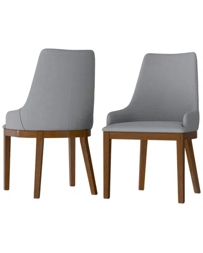 Simpli Home Set Of 2 Stephanie Dining Chairs In Blue