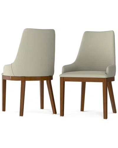 Simpli Home Set Of 2 Stephanie Dining Chairs In Brown