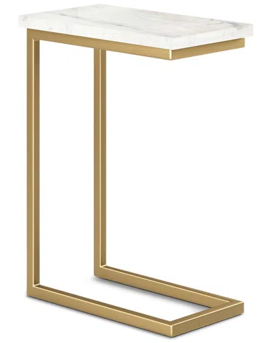 Simpli Home Skyler 18in Industrial C Side Table In Neutral