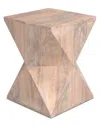 Simpli Home Sutton 14in Solid Mango Contemporary Side Table In Neutral