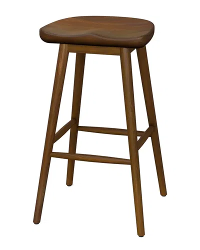 Simpli Home Teagan Modern Rustic 30in Bar Stool In Brown