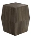 Simpli Home Terry Solid Mango Wood 16in Irregular Contemporary Side Table