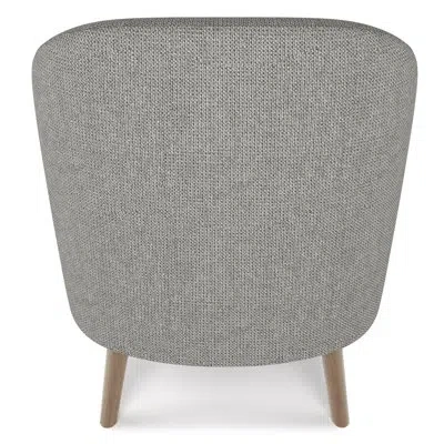 Simpli Home Thorne 30"w Upholstered Contemporary Accent Chair With Curved Back And Removable Foam Cushion In Gray