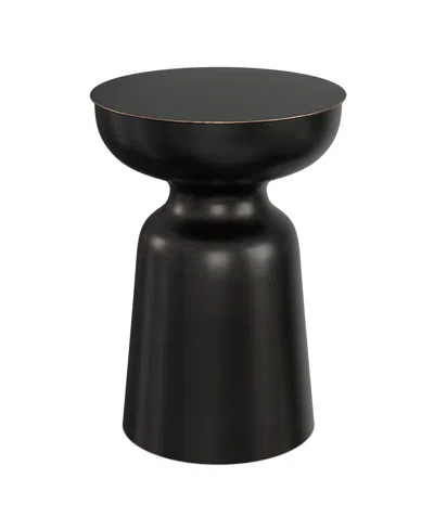 Simpli Home Toby 18" Metal Modern Accent Table In Black