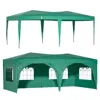 Simplie Fun 10'x20' Pop Up Canopy Outdoor Portable Party Folding Tent With 6