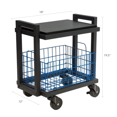 Simplie Fun Atlantic 2-tier Cart System (black)