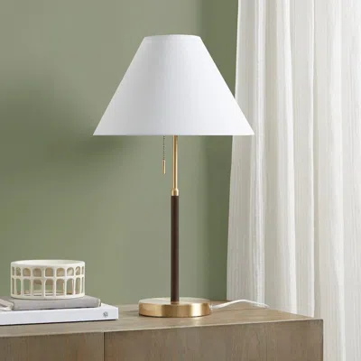 Simplie Fun Bromley Two Tone Pull-chain Table Lamp