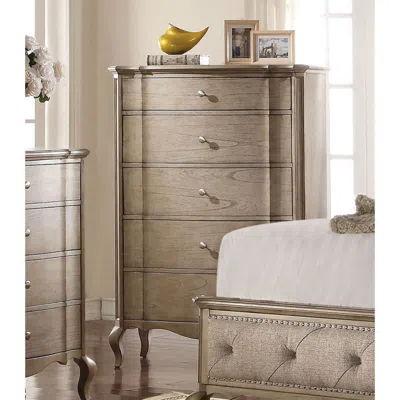 Simplie Fun Chelmsford Chest In Antique Taupe In Multi