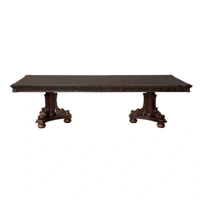 Simplie Fun Formal Traditional Dining Table 1pc Dark Cherry Finish In Brown