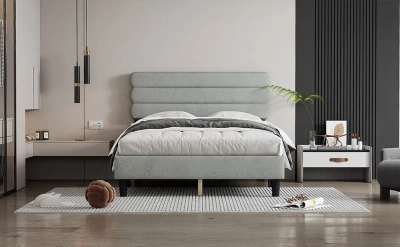 Simplie Fun Full Bed Frame In Gray