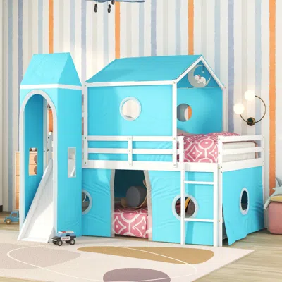 Simplie Fun Full Size Bunk Bed In Blue