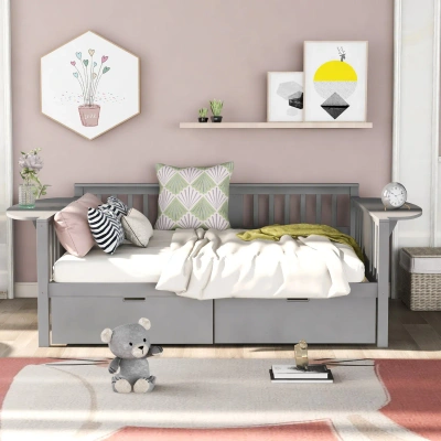 Simplie Fun Full Size Daybed In Gray