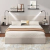 SIMPLIE FUN FULL SIZE STORAGE UPHOLSTERED HYDRAULIC PLATFORM BED