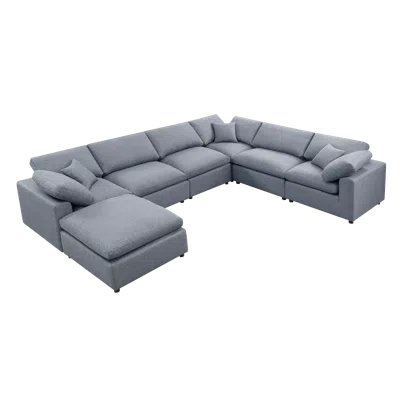 Simplie Fun Modern Modular Sectional Sofa Set, Selfcustomization Design Sofa, Grey In Gray