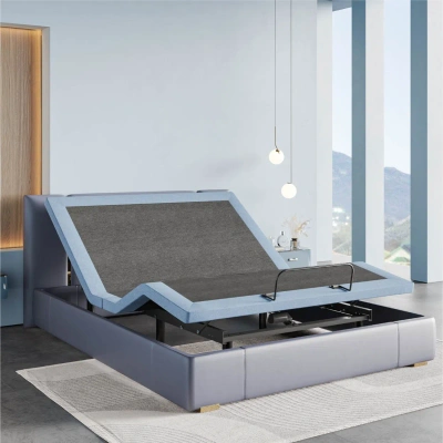 Simplie Fun Nlp230f King Adjustable Bed Base Frame In Blue