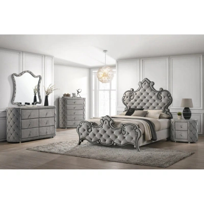 Simplie Fun Perine Queen Bed In Gray