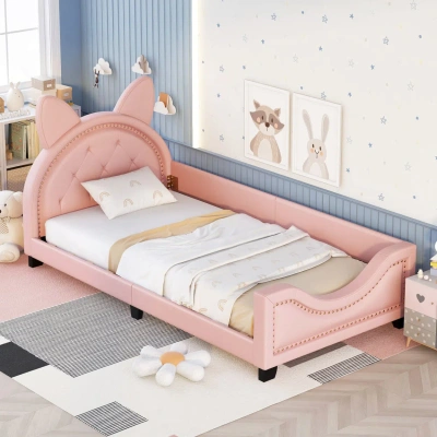 Simplie Fun Twin Size Upholstered Daybed In Pink