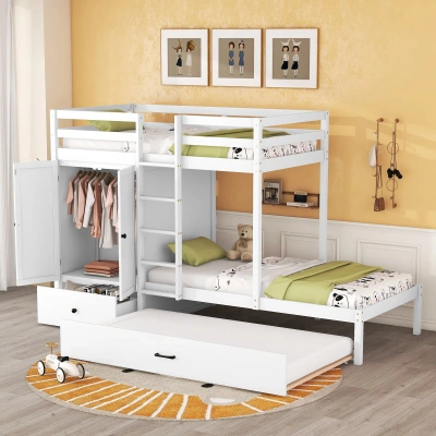 Simplie Fun Twinovertwin Bunk Bed In White