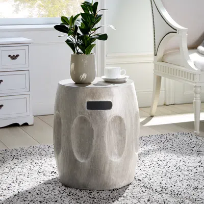 Simplie Fun Ursa Side Table In Gray