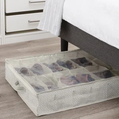 Simplify 12 Pair Under Shoe Storage In Gray