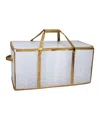 Simplify 128 Count Ornament Storage Organizer In Gold In Red