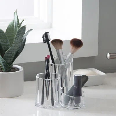 Simplify 3 Section Cosmetic Organizer In Clear