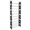 Simplify 30 Pair Stackable Shoe Rack In Black
