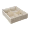 Simplify 4 Compartment Drawer Storage - Rectangular In Sand