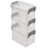 Simplify 4 Pack 12oz Stackable Storage Boxes In White